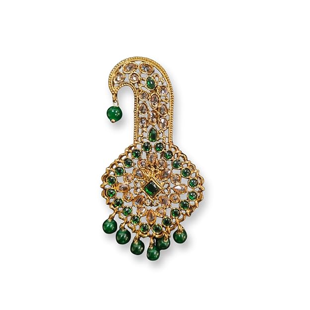 Kundan Kalgi with Pearl Drop Hanging