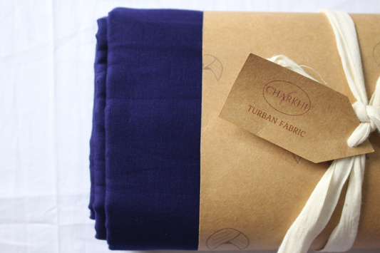 Full Voile Traditional Sikh/Punjab/Sardar Pagri or Turban for Mens-Midnight Blue