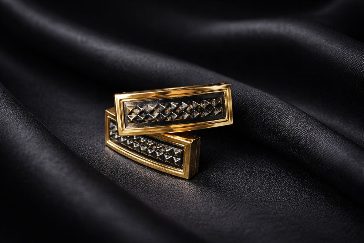 CHARKHI Imperial Black Cufflinks