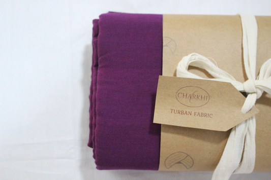 Full Voile Traditional Sikh/Sardar Pagri or Turban for Mens - Purple Wine