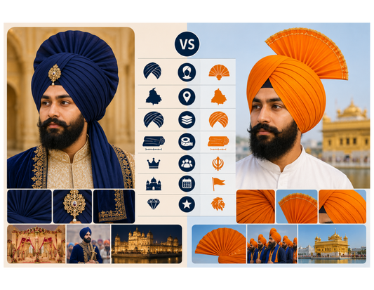 Patiala Shahi Turban vs Amritsari Turban: What's the Difference?