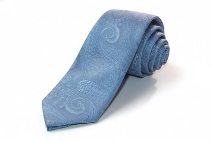 Men’s 3 Tie Combo Set – Blue Shades Designer Neckties with Floral, Paisley & Pattern Prints | Premium Silk Finish Formal Tie Gift Set for Men