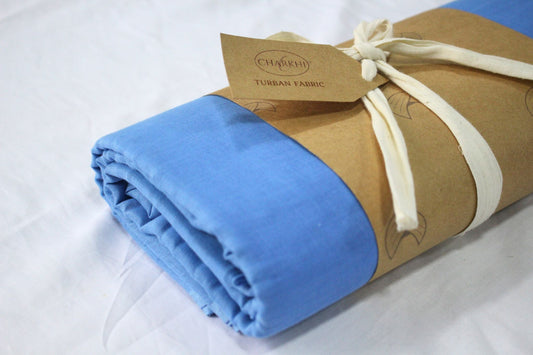 Full Voile Traditional Sikh/Punjab/Sardar Pagri or Turban for Mens- Aqua Blue