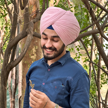 Full Voile Traditional Sikh/Punjab/Sardar Pagri or Turban for Mens-Baby Pink