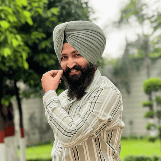 Full Voile Traditional Sikh/Punjab/Sardar Pagri or Turban for Mens-Sage Green