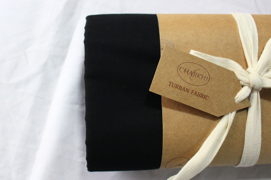Full Voile Traditional Sikh/Punjab/Sardar Pagri or Turban for Mens-Black