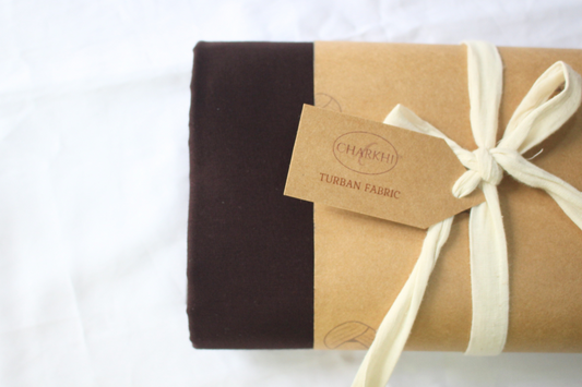 Full Voile Traditional Sikh/Punjab/Sardar Pagri or Turban for Mens-Dark Chocolate