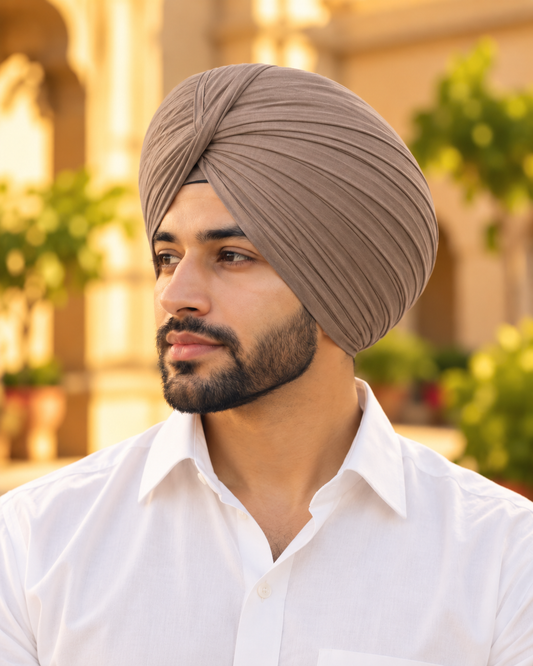 Full Voile Traditional Sikh/Punjab/Sardar Pagri or Turban for Mens- Dark Grey