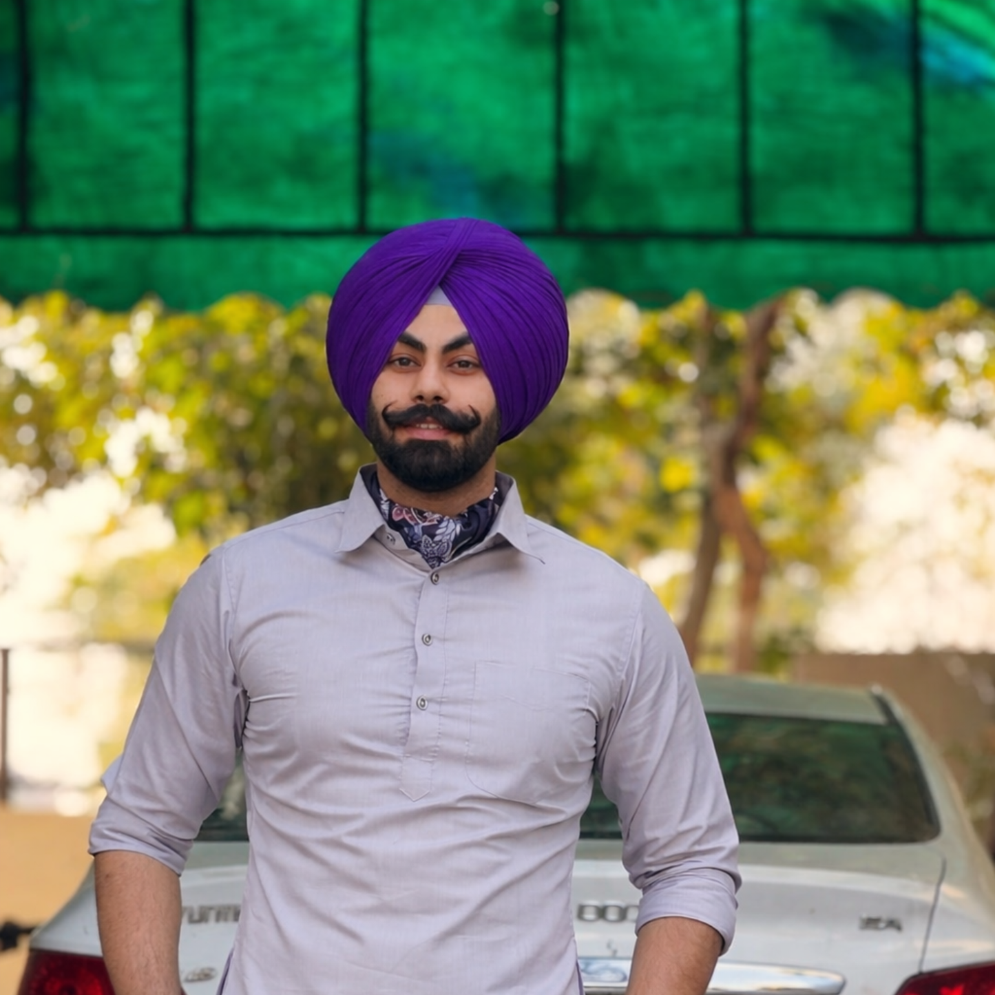 Full Voile Traditional Sikh/Punjab/Sardar Pagri or Turban for Mens- Indigo