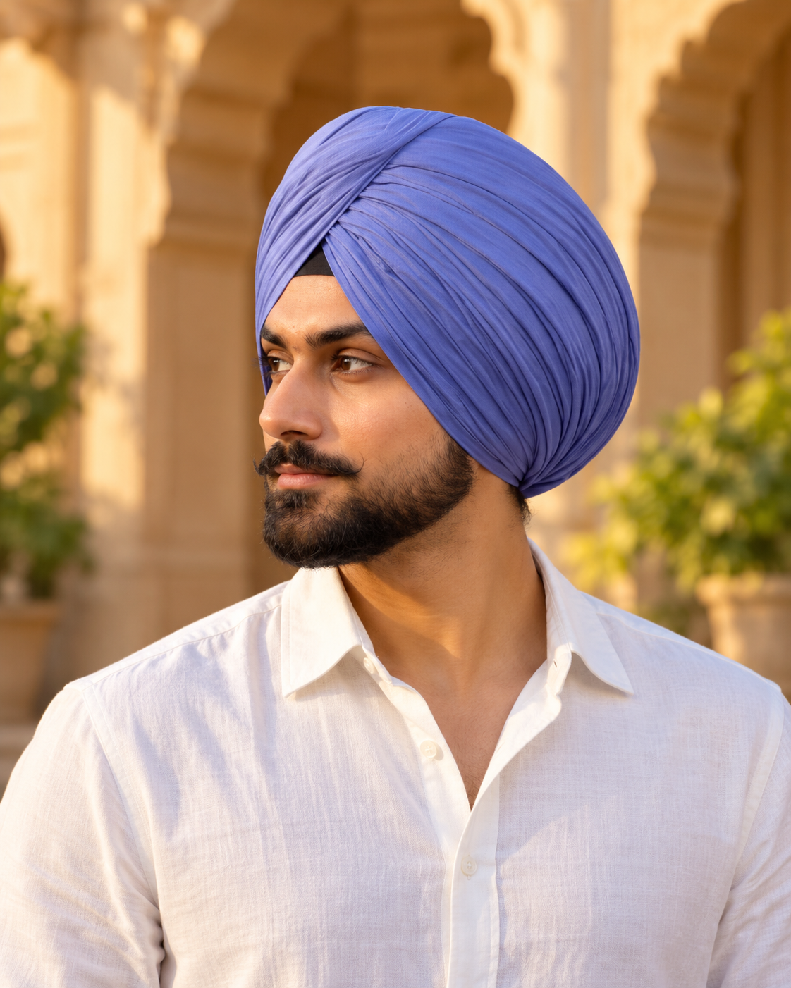Lavender Full Voile Turban for Men - Sikh Punjabi Pagri | CHARKHI (TEst1)