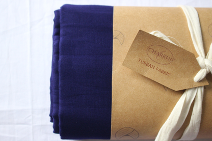Full Voile Traditional Sikh/Punjab/Sardar Pagri or Turban for Mens-Midnight Blue