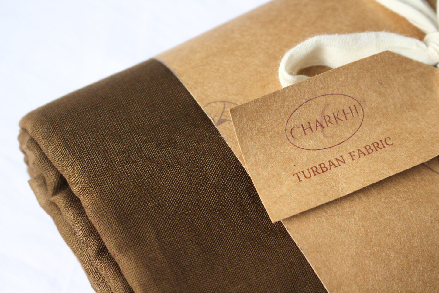 CHARKHI Full Voile Traditional Sikh/Punjab/Sardar Pagri or Turban for Mens- Military Brown