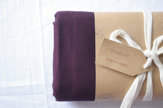 Full Voile Traditional Sikh/Sardar Pagri or Turban for Mens - Mulberry