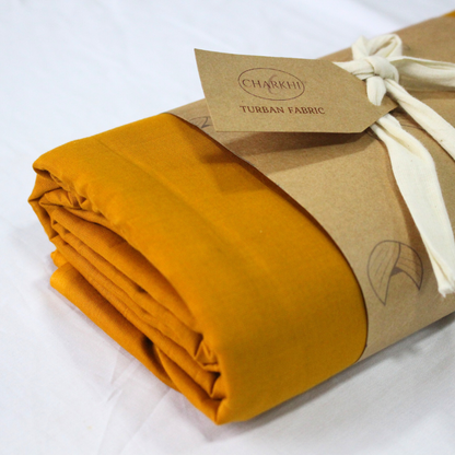 Mustard Full Voile Turban for Women | CHARKHI Kaur