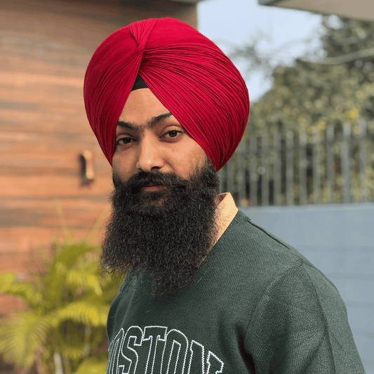 Full Voile Traditional Sikh/Punjab/Sardar Pagri or Turban for Mens-Maroon