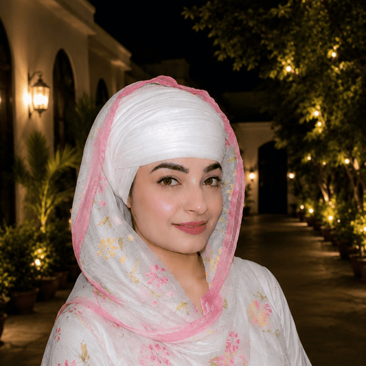 Full Voile Traditional Sikh/Punjab/Sardar Pagri or Turban for Mens- Off white