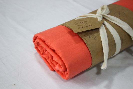 Full Voile Traditional Sikh/Sardar Pagri or Turban for Mens - Peach