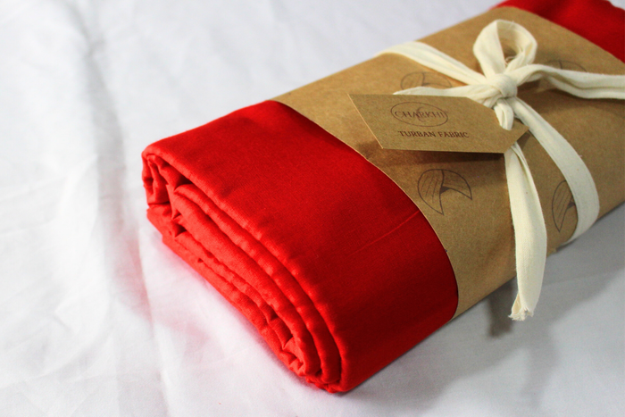 Rubia Traditional Sikh/Punjab/Sardar Pagri or Turban for Mens-Red