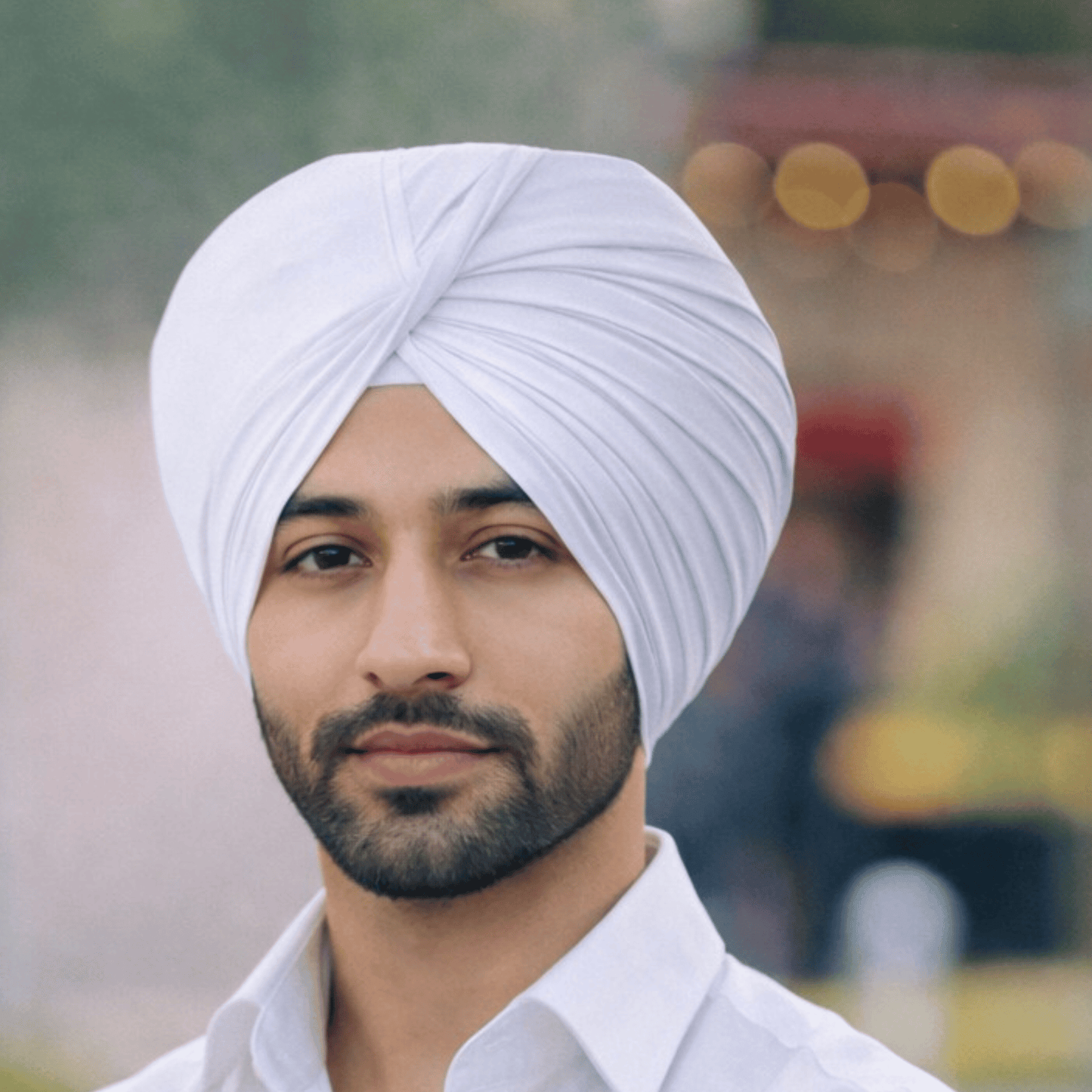 Full Voile Traditional Sikh/Punjab/Sardar Pagri or Turban for Mens- Snow White
