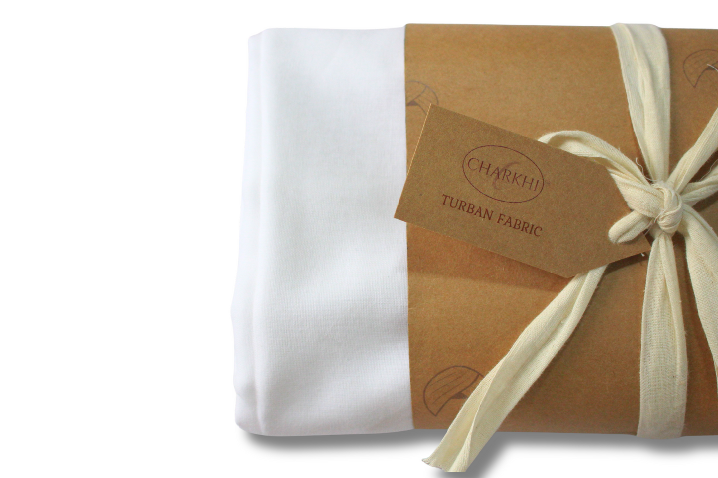 Charkhi Full Voile Snow White Turban – Comfortable and Stylish Sikh Headwear