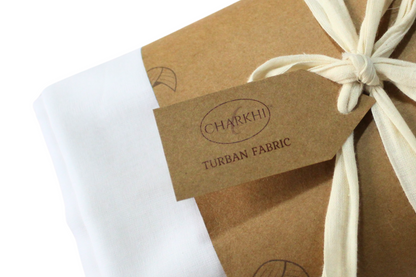 Full Voile Traditional Sikh/Punjab/Sardar Pagri or Turban for Mens- Snow White