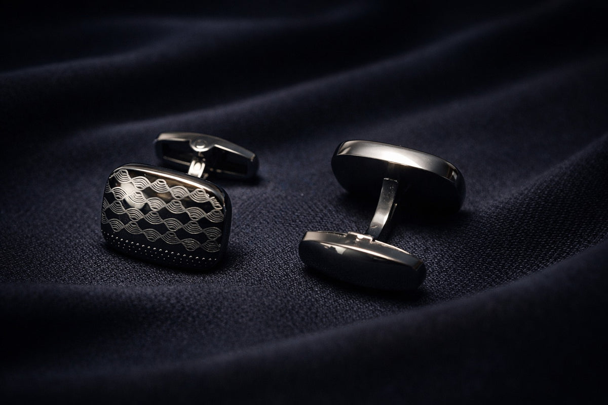 CHARKHI Blackwave Cufflinks