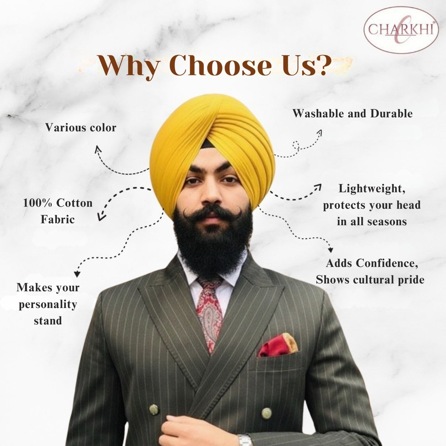 Premium Full Voile Pagri Turban for Mens
